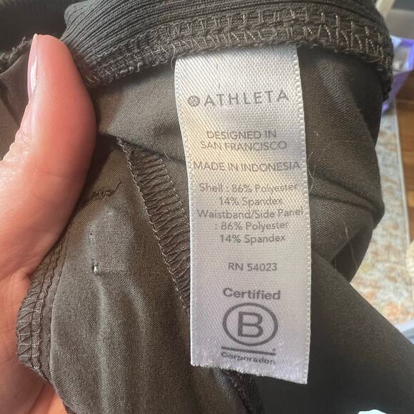 Athleta Brooklyn Mid Rise Ankle Pants Moss Olive Green - Picture 5 of 11
